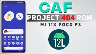 Project 404 CAF New Update for Rom Mi 11x Poco F3 Full Review 