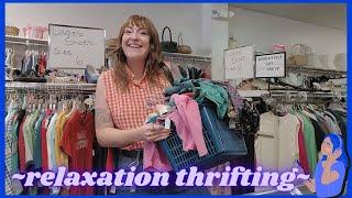 Thrift With Me for Relaxation Chill ASMR Vibes With Try on Thrift Haul