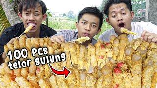 MUKBANG TELOR GULUNG PEDAS VIRAL  Trio Rakus