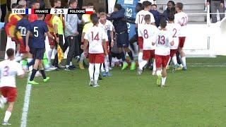 FOOTBALL. Match stoppé 4 cartons rouges contre la France lors du tournoi U18 à Limoges