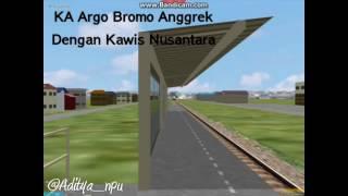 OpenBve  KA Argo Bromo Anggrek + Kawis Nusantara Berjalan Langsung