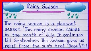 Essay on Rainy Season in englishRainy Season essay in englishRainy Season essay