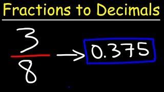 How To Convert Fractions to Decimals