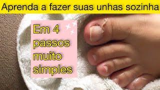 COMO FAZER AS UNHAS do PÉ em CASA  muito FÁCIL  Sandy Lessa️