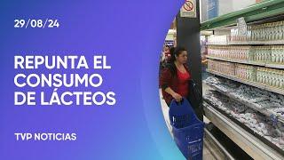 Las ventas de lácteos repuntaron un 28% durante julio