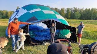 10 МИНУТ И К ПОЛЕТУ ГОТОВ Как надувают ВОЗДУШНЫЙ ШАР. Быстрый Запуск Аэростата