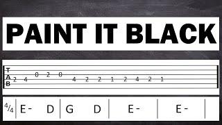 PAINT IT BLACK cover Guitar Tab