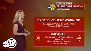 Excessive heat continues for Central California with little to no relief