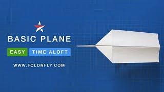  The Basic Paper Airplane - Easy Folding Instructions for Kids - Fold N Fly