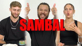 Bule try SAMBAL for first time Indonesian hot sauce