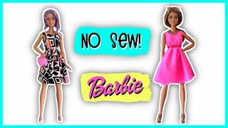 No-sew Dress for your Barbie doll. Very easy