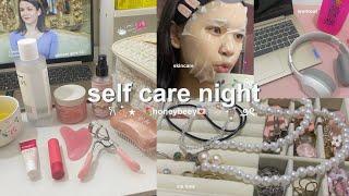 𝜗𝜚 ⊹my night routine‧₊˚ skincare workout journal etc ‍️