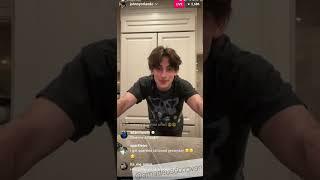 Johnny Orlando live and explains his tattoo 