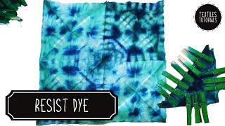 Resist Dye Techniques - Textiles Tutorials - Triangle Fold