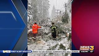 Idyllwild fire chief discusses snow damage in the mountain community