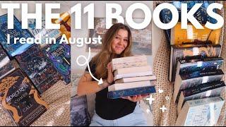 the 11 books I read in August  WRAP UP