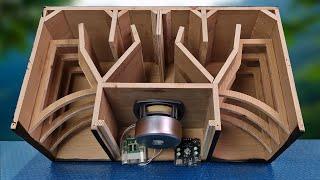 MDF Wood Subwoofer Bluetooth Speaker DIY - Super strong bass