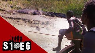 Hunting crocodiles in the wild with a spear  Black As - Season 1 Episode 6