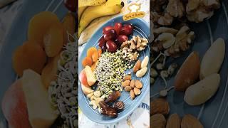 Healthy Breakfast  Sprouts Fruits and Nuts  Vegan Breakfast #recipe #dryfruits #vegan