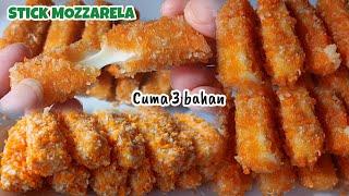 hanya 3 bahan saja cocok untuk  ide jualan STIK KEJU MOZARELA cheese stick