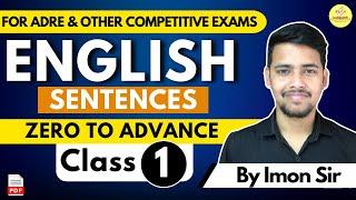 Sentences  Important English Grammar Lesson for ADRE 2.0 & other Competitive Exams #grade3exams