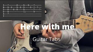 Here with me by D4vd  Guitar Intro