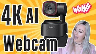OBSBOT Tiny 2 Lite 4K Webcam for PC AI Tracking PTZ Streaming Camera Gesture Control