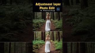Adjustment layer Photoshop Short Tutorial  Vidu Art #photoshopt #photocolorgrading