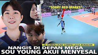 Sambil Nangis di depan Mega Sou young Akui dirinya Menyesal Tinggalkan Redsparks usai Pertandingan