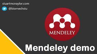 Mendeley Tutorial Reference Manager - 5 Min Demo