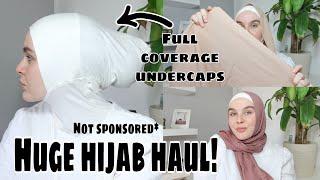 Unsponsored hijab try-on haul how to find quality hijabs + full coverage under caps