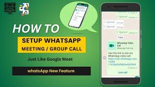 How To Setup WhatsApp Group Call  Conference Video Call