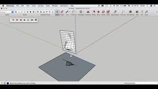 Drape tool in sketchup