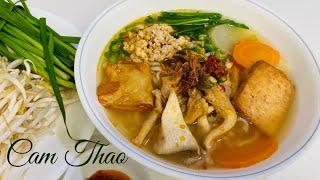 Hủ Tiếu Sa-tế Chay - Bỏ Gì Vô Để Món Chay Ngon Như Món Mặn - Vegan Spicy Noodle Soup #CamThao