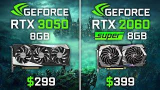 RTX 2060 SUPER vs RTX 3050 Test in 10 Games  Worth Paying More? Ryzen 5 5600X