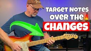 HOW TO PLAY THIS FUN BLUES SOLO USING TARGET NOTES