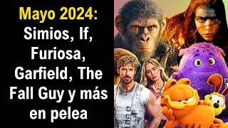 Estrenos Mayo 2024 Reino del Planeta de los Simios vs Furiosa vs Garfield y mas por la Taquilla.