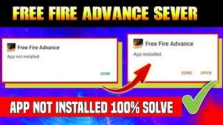 App not Installed In Free Fire Ob44 Advance Server  App not installed problem fixed