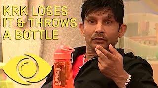 KRK Throws A Bottle At Rohit - Bigg Boss India  Big Brother Universe