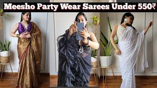 Must Have Meesho Party Wear Sarees Under 550₹