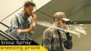 Sneezing Prank On Escalator  Weird Sneezing  Amanah Mall  Prank In Pakistan  Crazy Prank Tv