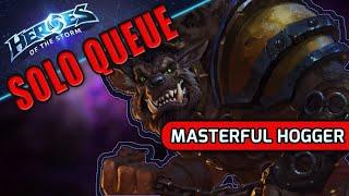 Solo Queue Masterful Hogger  Heroes of the Storm Gameplay