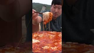 치즈 듬뿍 솥뚜껑 치즈떡볶이 #먹방 #shorts #요리