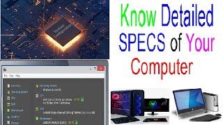 How to Know Detailed Specifications of LaptopPC  Laptop Specs Checker  How to Check Full PC Specs