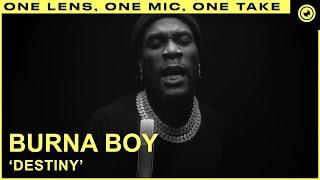 Burna Boy - Destiny LIVE ONE TAKE  THE EYE Sessions