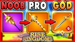 COMPLETE Equipment Guide BEST Equipment & UPGRADE Order with ICONIC TIERS Rise of Kingdoms 2023