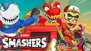 Tren Monstruo + Compilación De Videos  SMASHERS En Español Caricaturas para niños  Zuru