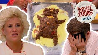 Top 10 Most-Outrageous Dishes from Worst Cooks in America  Worst Cooks in America  Food Network