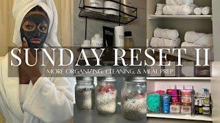 SUNDAY RESET II  meal prep cleaning more apartment organizing & more