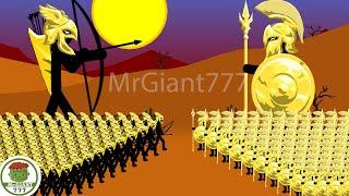 ARMY x9999 GOLDEN ARCHER KYTCHU VS GOLDEN SPEARTON ARMY UNIT  Stick War Legacy Mod  MrGiant777